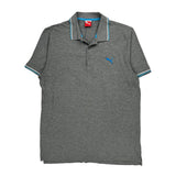 Puma Polo Shirt - XL Grey Cotton