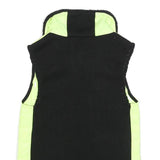 CALVIN KLEIN Womens Yellow & Black Quilted Gilet S Nylon Zip Front Casual Wear