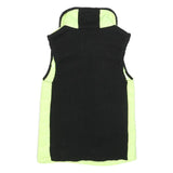 CALVIN KLEIN Womens Yellow & Black Quilted Gilet S Nylon Zip Front Casual Wear