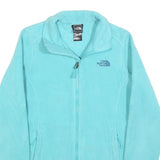 THE NORTH FACE Womens Blue Fleece Jacket S Polyester Zip Outdoor Activewear