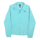 THE NORTH FACE Womens Blue Fleece Jacket S Polyester Zip Outdoor Activewear