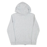 PUMA Womens Grey Cotton Blend Full Zip Hoodie S Branded Casual Zip Up