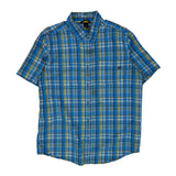 Marmot Checked Short Sleeve Shirt - XL Yellow Polyester