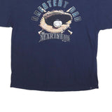 MAJESTIC Mens Navy Blue Mariners Graphic T-Shirt 2XL Short Sleeve Crew Neck