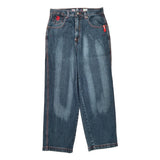 B-Fox Graphic Jeans - 33W 30L Blue Cotton