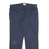TIMBERLAND Mens Cotton Blend Navy Regular Fit Straight Leg Trousers W33 L29