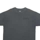 CHAMPION Mens Grey Cops Graphic T-Shirt XL Short Sleeve Crew Neck Casual Wear