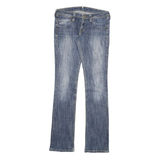 LEE Womens Jeans Blue Slim Straight Denim Medium W30 L34 Classic Fit Zip Closure