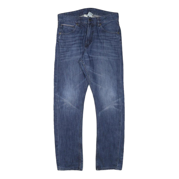 TOMMY HILFIGER Mens Slim Blue Denim Medium W30 L28 Zip Jeans Stylish Casual