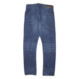 TOMMY HILFIGER Mens Slim Blue Denim Medium W30 L28 Zip Jeans Stylish Casual