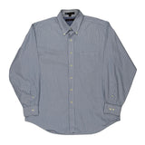 Tommy Hilfiger Striped Shirt - Large Blue Cotton