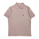 Age 16 Lacoste Polo Shirt - Large Pink Cotton