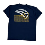 Russell Athletic Single Stitch T-Shirt - Large Navy Cotton