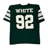 Reggie White Logo 7 Single Stitch Football Jersey - Large Green Cotton
