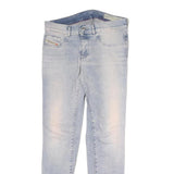 DIESEL Womens Slim Light Blue Denim Jeans W30 L27 Stylish Zip Closure