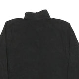 STARTER Mens Black Plain Pullover Jumper Crew Neck Polyester Blend L Sportswear