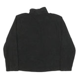 STARTER Mens Black Plain Pullover Jumper Crew Neck Polyester Blend L Sportswear