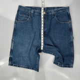 Wrangler Carpenter Shorts - 38W 9L Blue Cotton