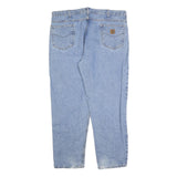CARHARTT Mens Jeans Blue Regular Straight Denim Medium W40 L30 Classic Style
