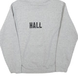 GILDAN Mens Grey Pacer Track And Field Pullover Hoodie S Athletic Print