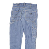 DICKIES Womens Jeans Blue Slim Straight Denim Medium W30 L29 Workwear Casual