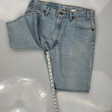 Levis Denim Shorts - 34W 10L Light Wash Cotton