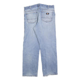 CARHARTT Mens Jeans Blue Regular Straight Denim Light W34 L30 Zip Cotton Blend