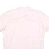DKNY Mens Pink Plain Shirt XL Cotton Blend Casual Short Sleeve Summer