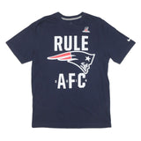 NIKE Mens Navy Blue AFC Football T-Shirt L Short Sleeve Crew Neck Graphic Print