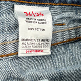 Work Fr Unbranded Carpenter Jeans - 36W 34L Blue Cotton