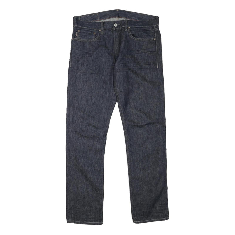 RALPH LAUREN POLO JEANS COMPANY Mens Jeans Blue Regular Straight Denim Raw W34