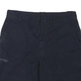 NAUTICA Mens Shorts Blue Cargo Plain L W32 Cotton Blend Casual Pockets