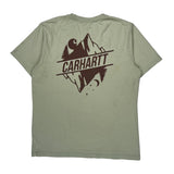 Mountain And Nature Graphic Carhartt Graphic T-Shirt - Medium Green Cotton
