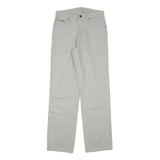 WRANGLER Mens Regular Fit Beige Cotton Blend Trousers W30 L32 Classic Zip