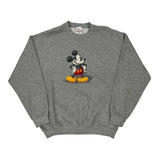 Mickey Mouse Disney Sweatshirt - XL Grey Cotton Blend