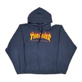Magazine Thrasher Graphic Hoodie - XL Blue Cotton
