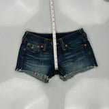True Religion Denim Shorts - 30W US 2 Blue Cotton