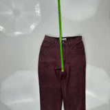 Guess Jeans - 25W UK 6 Burgundy Cotton