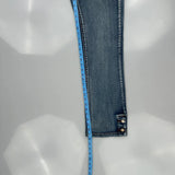 Farm Girl Boot Cut Jeans - 32W US 6 Blue Cotton