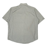 Timberland Checked Short Sleeve Shirt - Large Green Cotton