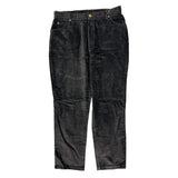Lee Cord Trousers - 34″ Waist Black Cotton Blend