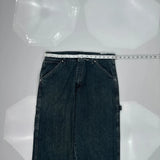 Wrangler Carpenter Pants - 32W 34L Dark Wash Cotton