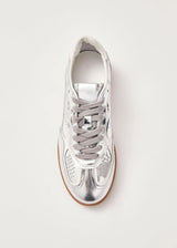 Tb.490 Rife Shimmer Silver Cream Leather Sneakers