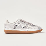 Tb.490 Rife Shimmer Silver Cream Leather Sneakers