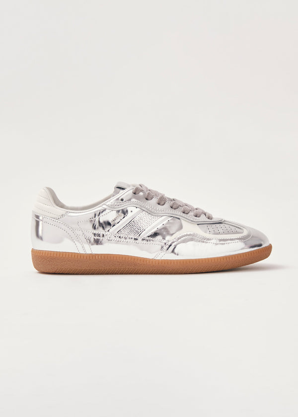 Tb.490 Rife Shimmer Silver Cream Leather Sneakers