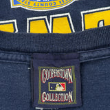 Milwaukee Brewers Cooperstown Collection Mlb T-Shirt - XL Navy Cotton