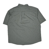 Dickies Checked Short Sleeve Shirt - 2XL Gray Cotton