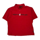 Rocawear Spellout Polo Shirt - 2XL Red Cotton