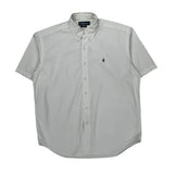 Blake Shirt Ralph Lauren Short Sleeve Shirt - Large White Cotton