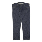 CARHARTT Mens Jeans Blue Regular Straight Denim Dark W41 L32 Workwear Button Fly